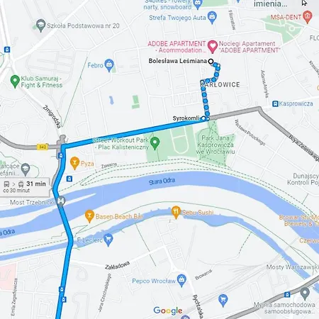 Adobe - Przytulny I Free Parking Apartamento Wrocław